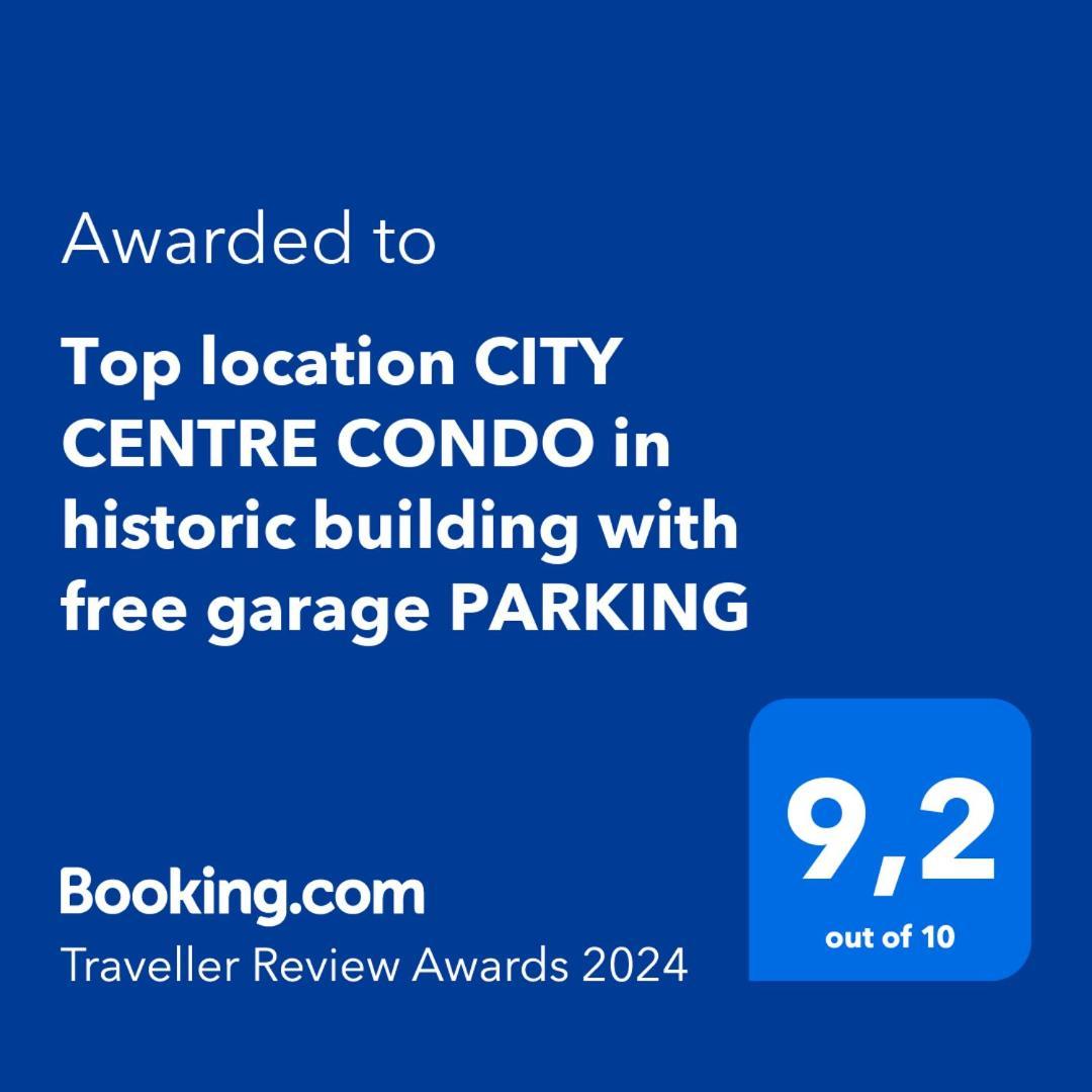 Top Location City Centre Condo In Historic Building With Free Garage Parking Ljubljana Bagian luar foto